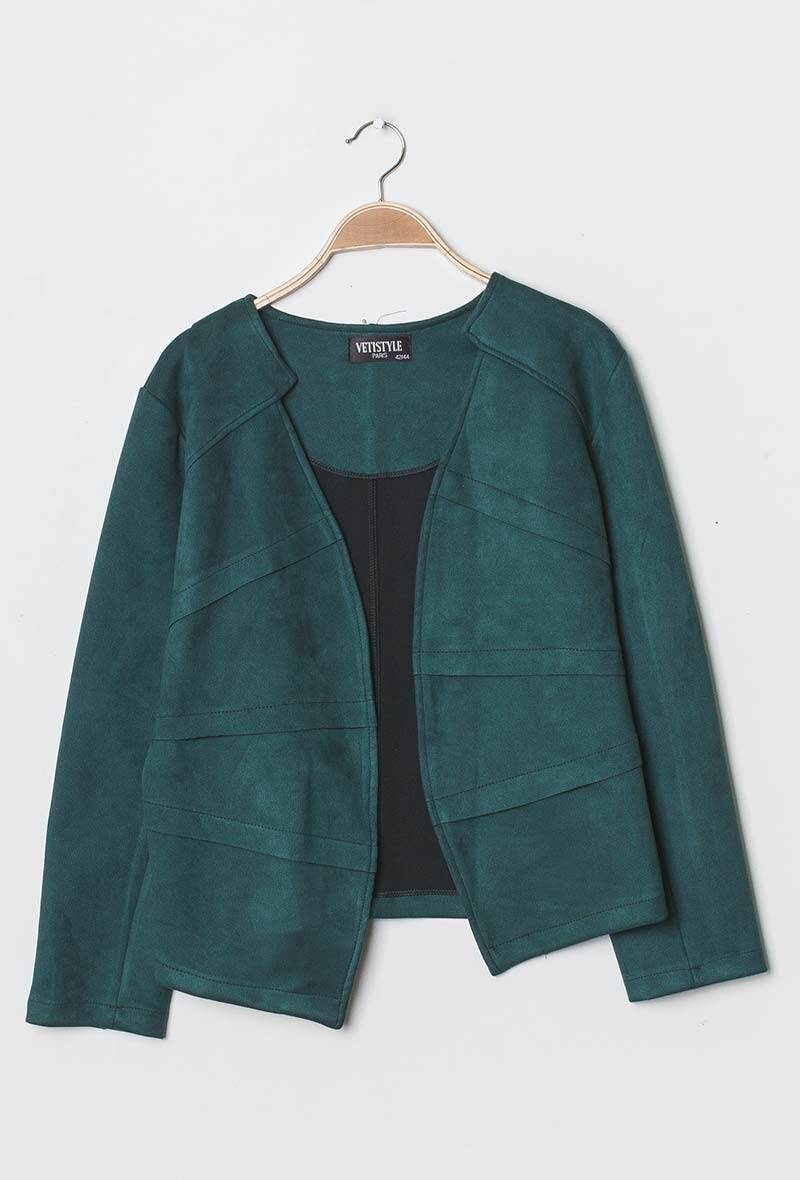 Plus Size Suede jacket
