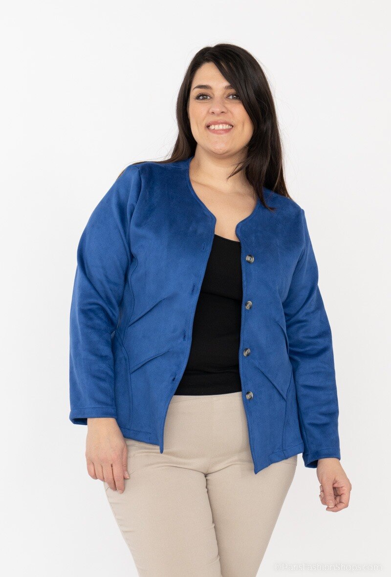 Plus Size Suede jacket