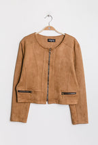 Plus Size Suede jacket