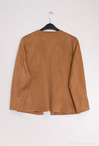 Suede effect jacket i Stor Storlek