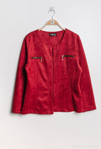 Plus Size Suede jacket