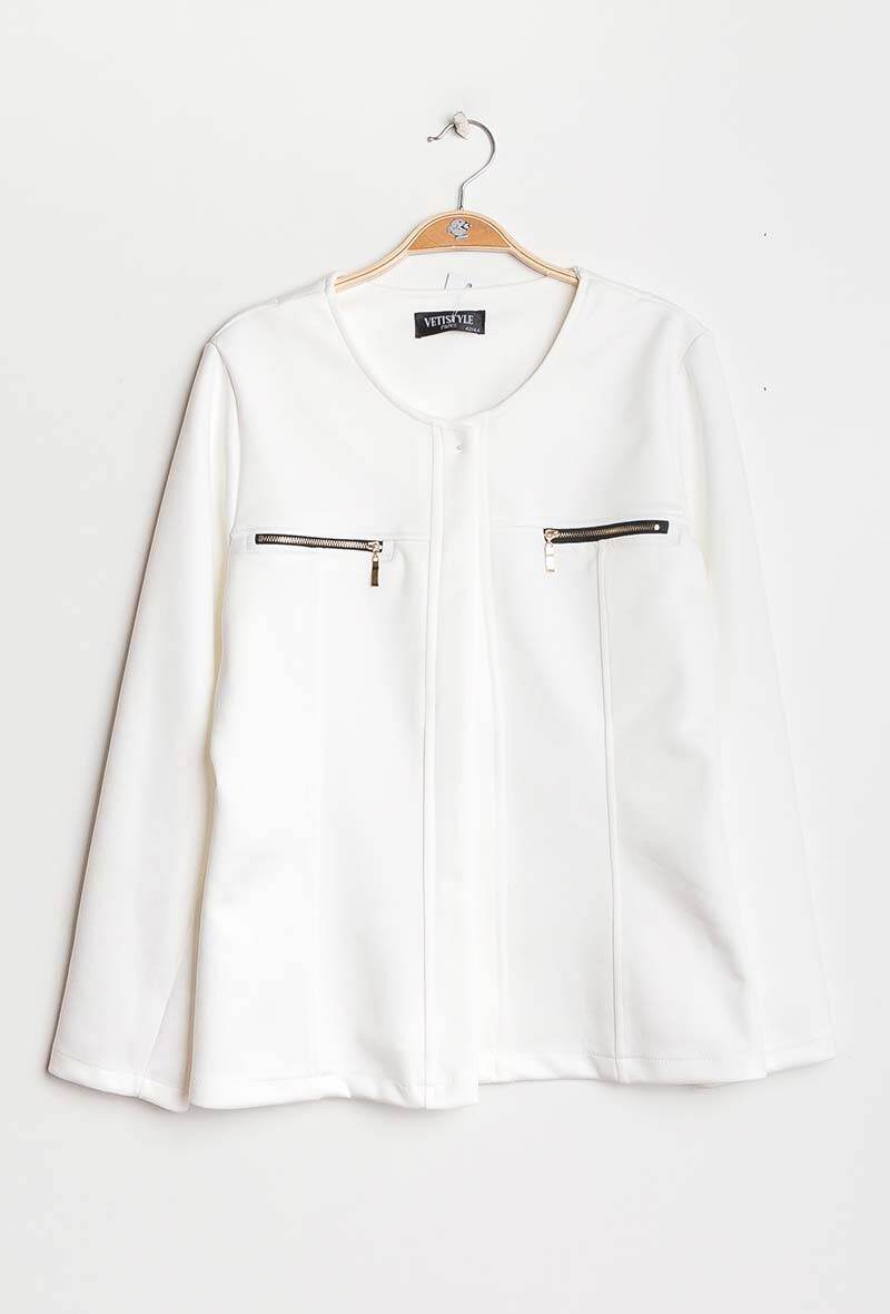 Suede jacket i Stor Storlek