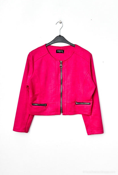 Plus Size Suede jacket