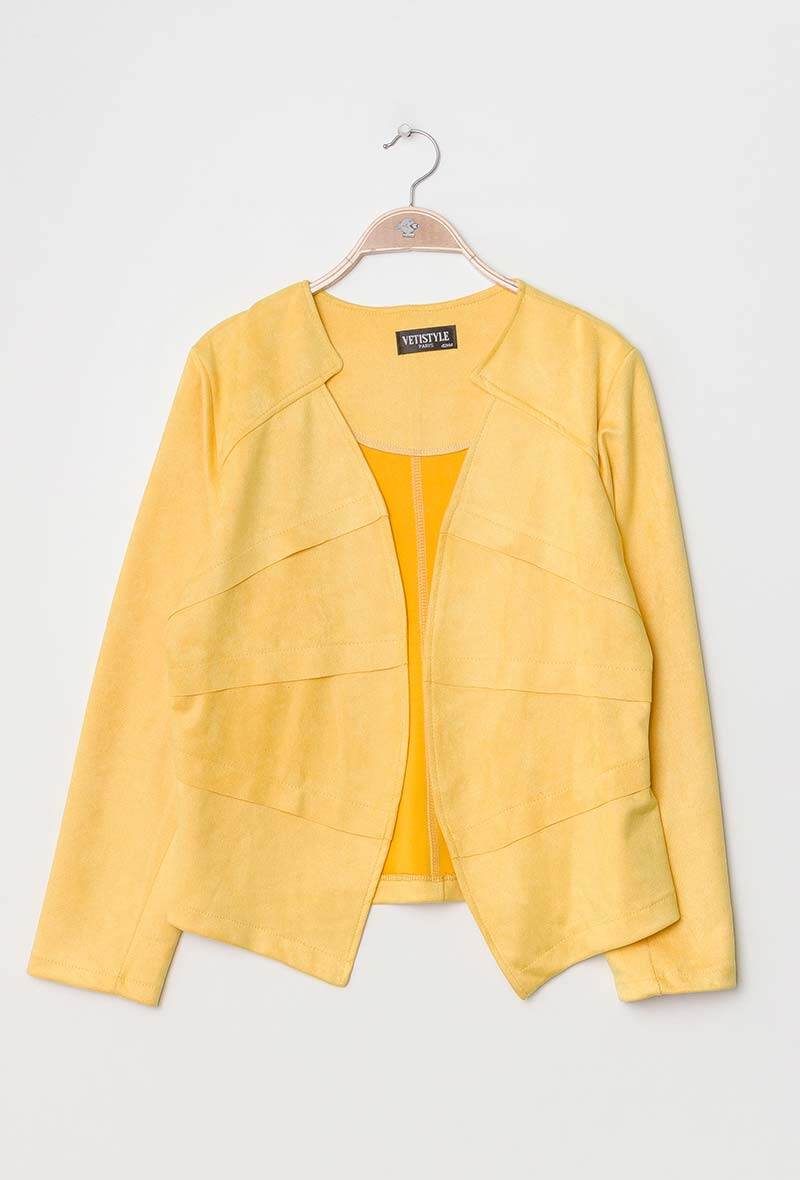 Plus Size Suede jacket