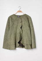 Plus Size Suede jacket