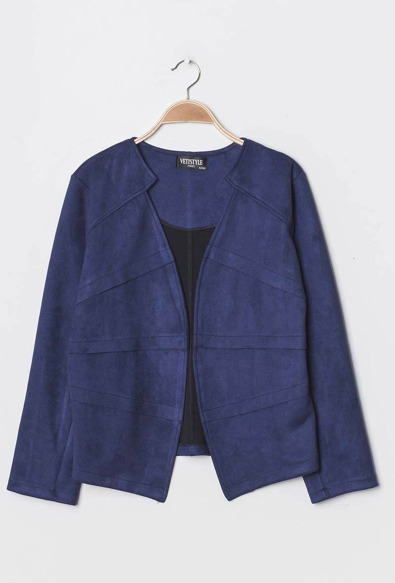 Plus Size Suede jacket