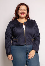 Plus Size Suede jacket