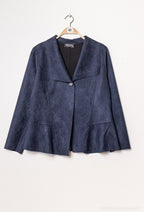 Suede jacket i Stor Storlek