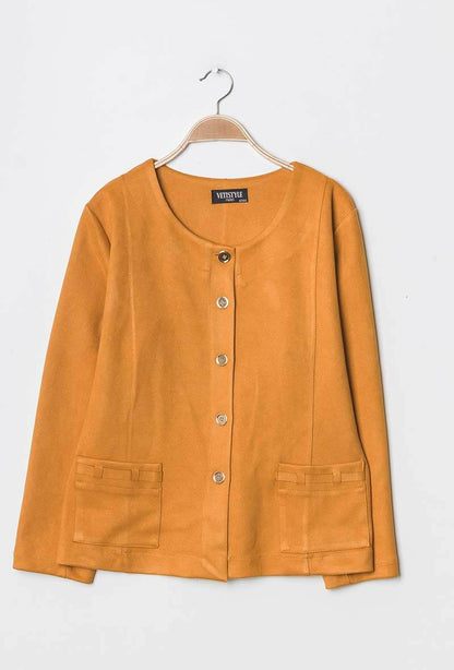 Plus Size Suede jacket