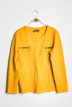 Suede jacket i Stor Storlek