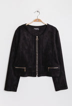 Plus Size Suede jacket