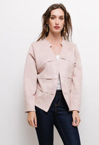 Plus Size Suede Jacket