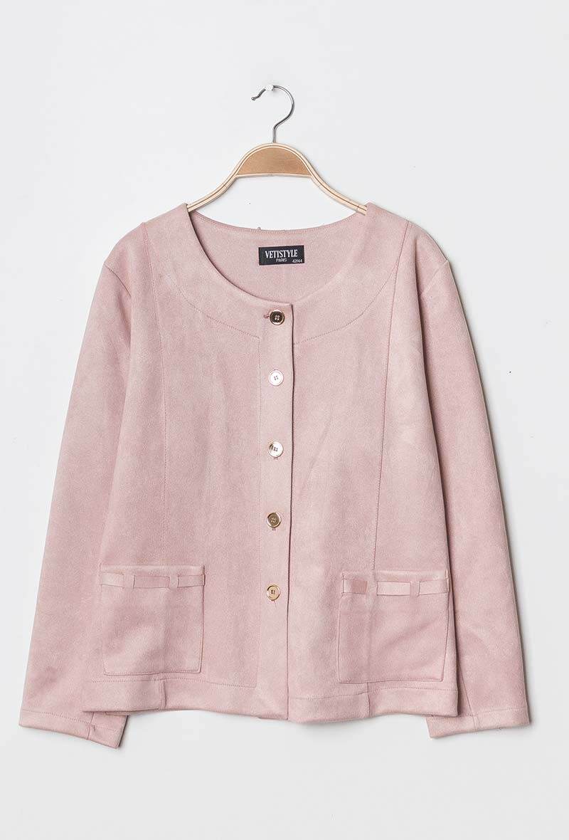 Plus Size Suede jacket