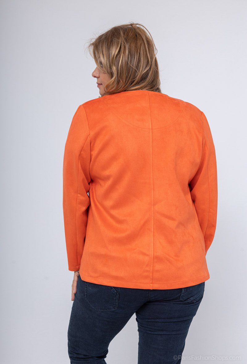 Plus Size Suedejacka