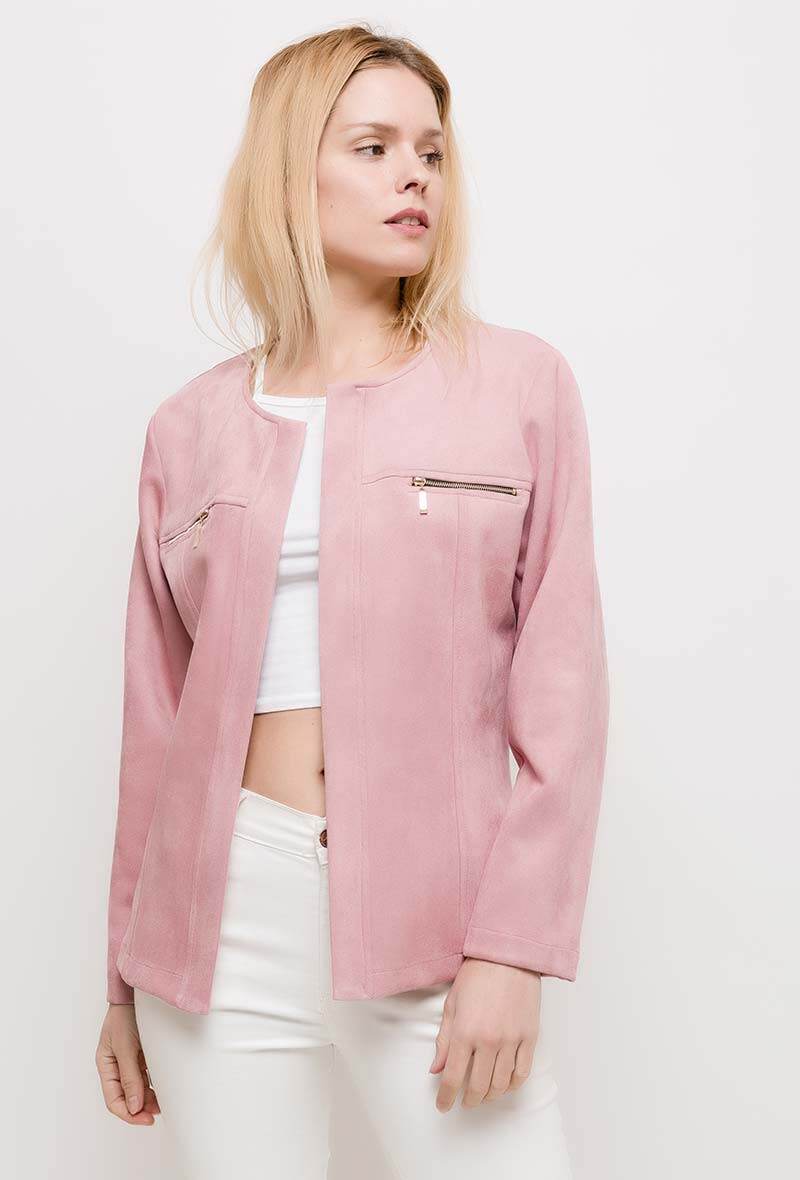Plus Size Suede jacket