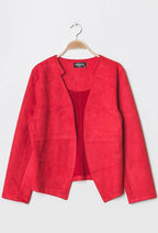 Plus Size Suede jacket