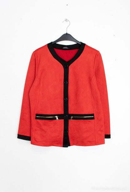 Plus Size Suede effect jacket