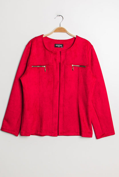 Plus Size Suede jacket