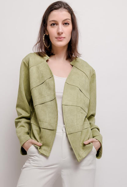 Plus Size Suede jacket