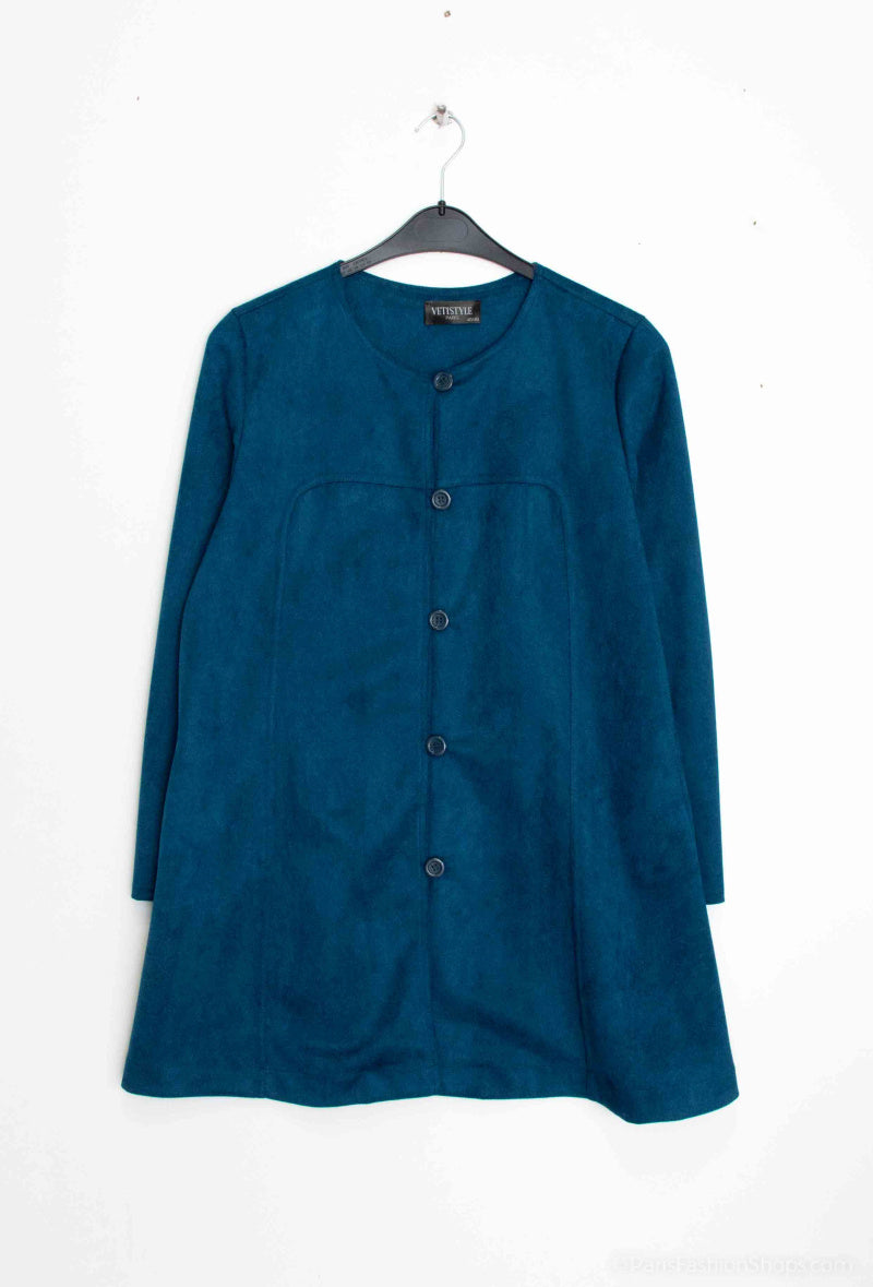 Plus Size Suede jacket