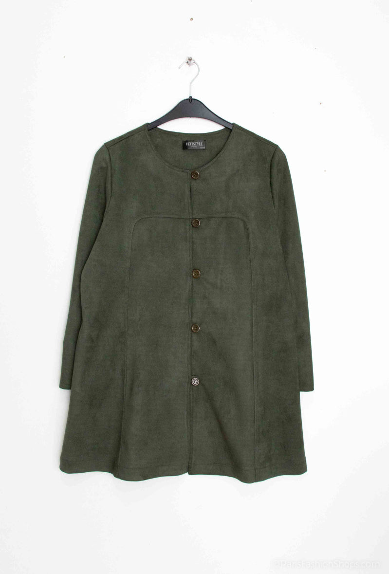 Plus Size Suede jacket