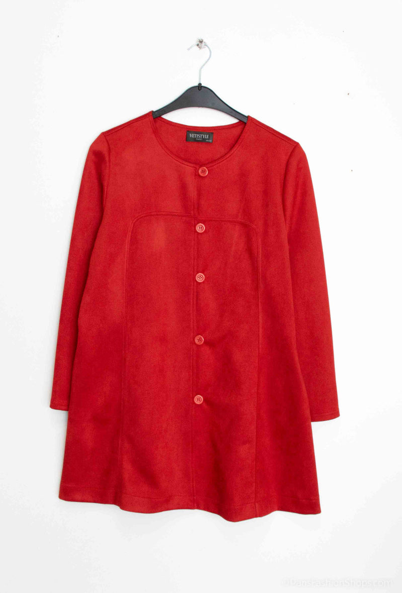 Plus Size Suede jacket