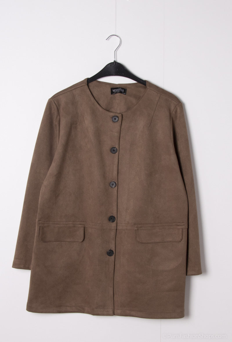 Plus Size Mid-length jacket