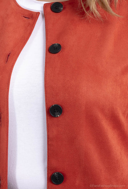 Plus Size Mid-length Jacket för Kvinnor