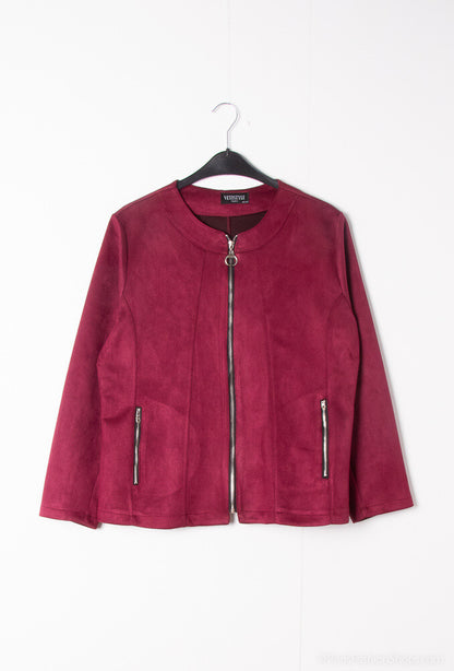 Plus Size Suede jacket