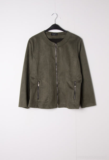 Plus Size Suede jacket