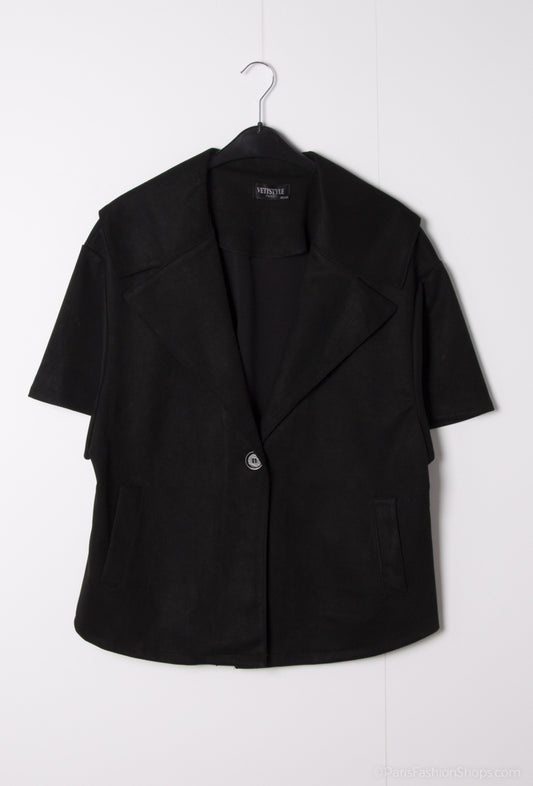 Plus Size Suede Jacket
