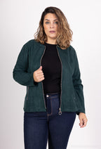 Plus Size Suede jacket