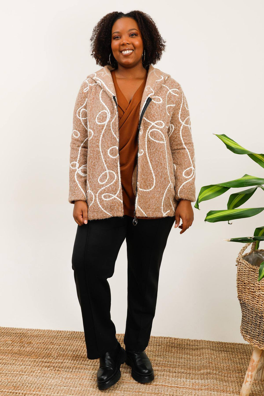 Plus size jacket i Stor Storlek