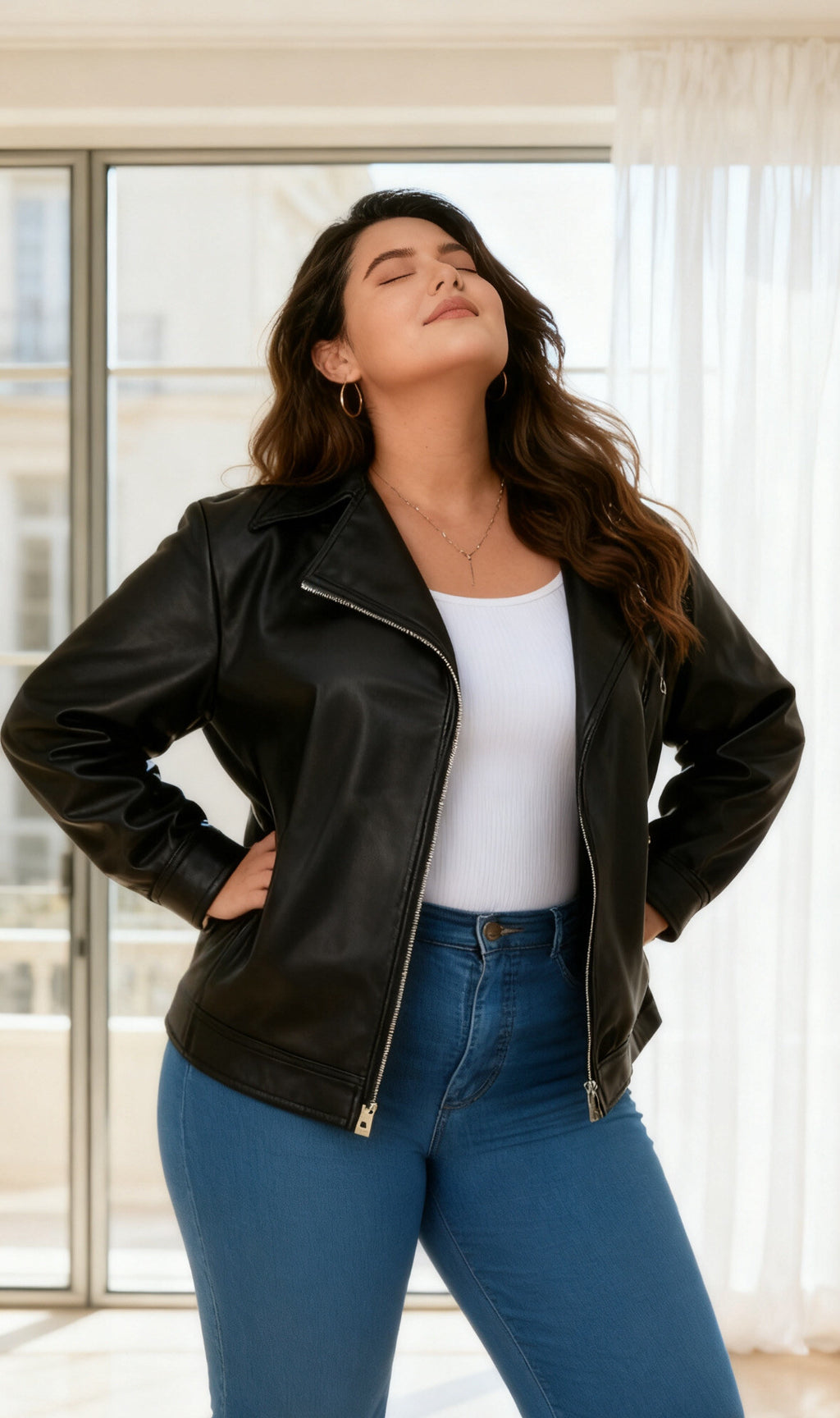 Plus size jacket i Stor Storlek
