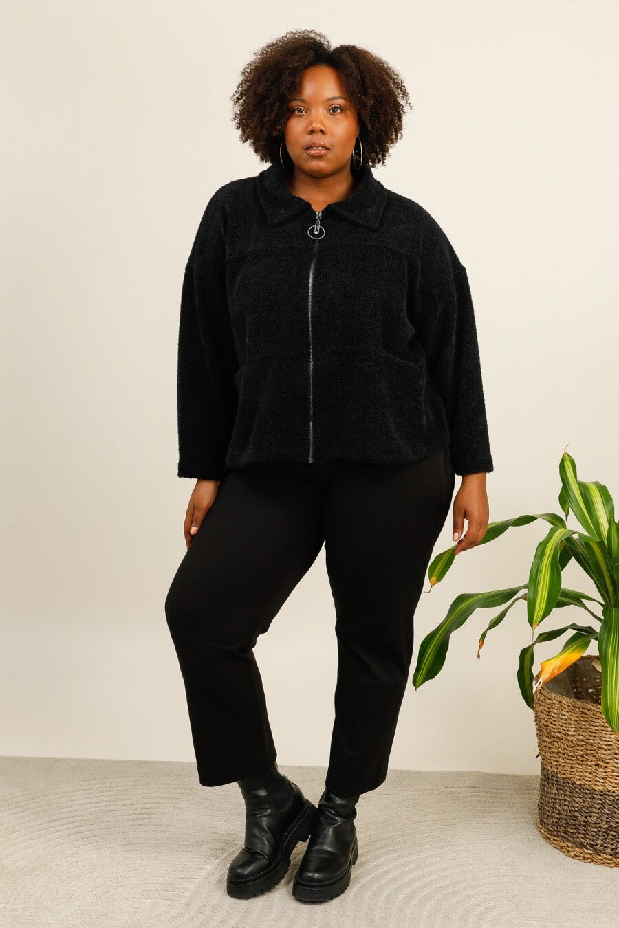 Plus size jacket i Stor Storlek