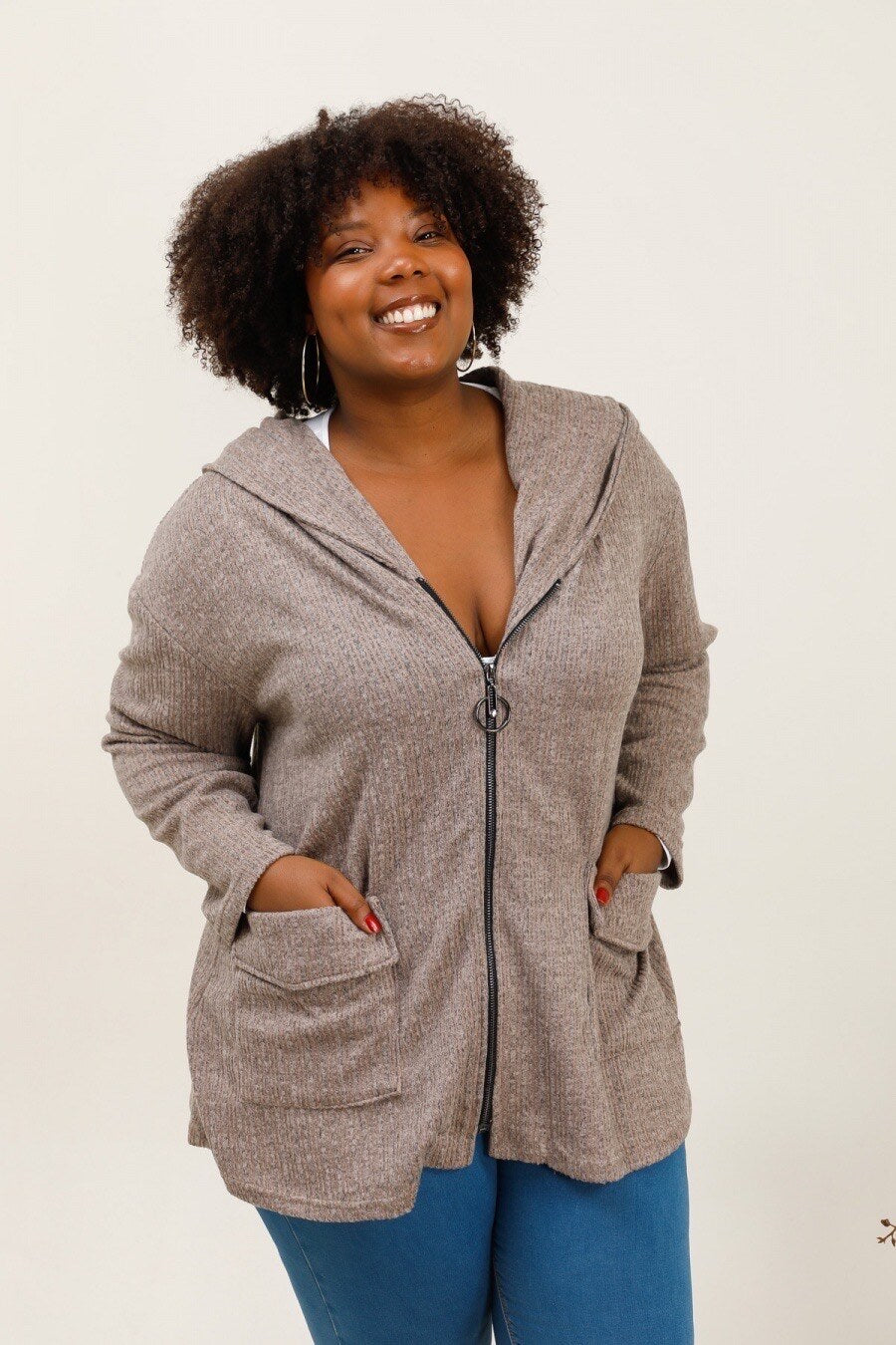 Plus size jacket i Stor Storlek