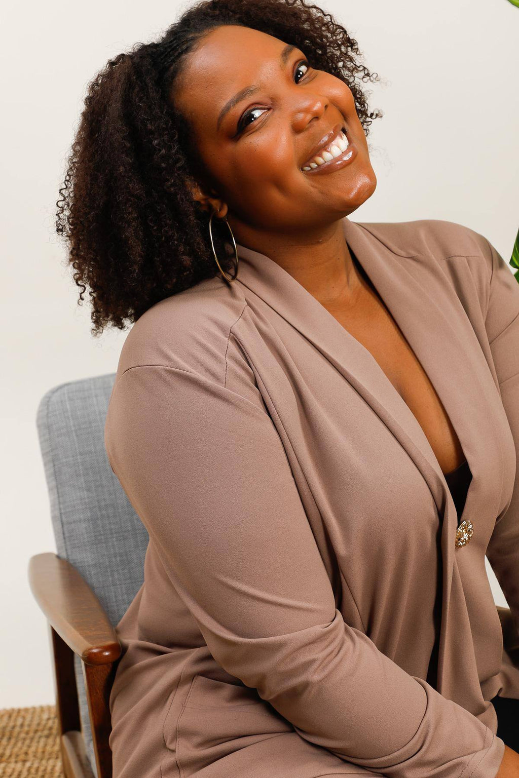 Plus size jacket i Stor Storlek