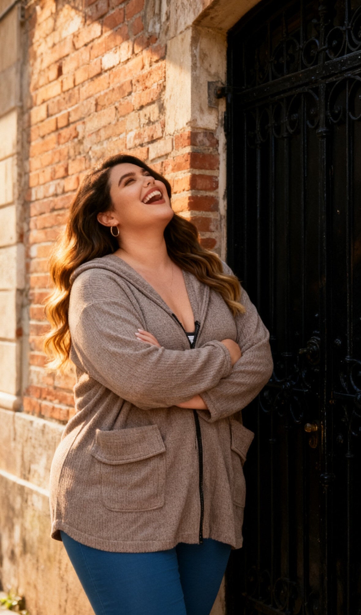 Plus size jacket i Stor Storlek