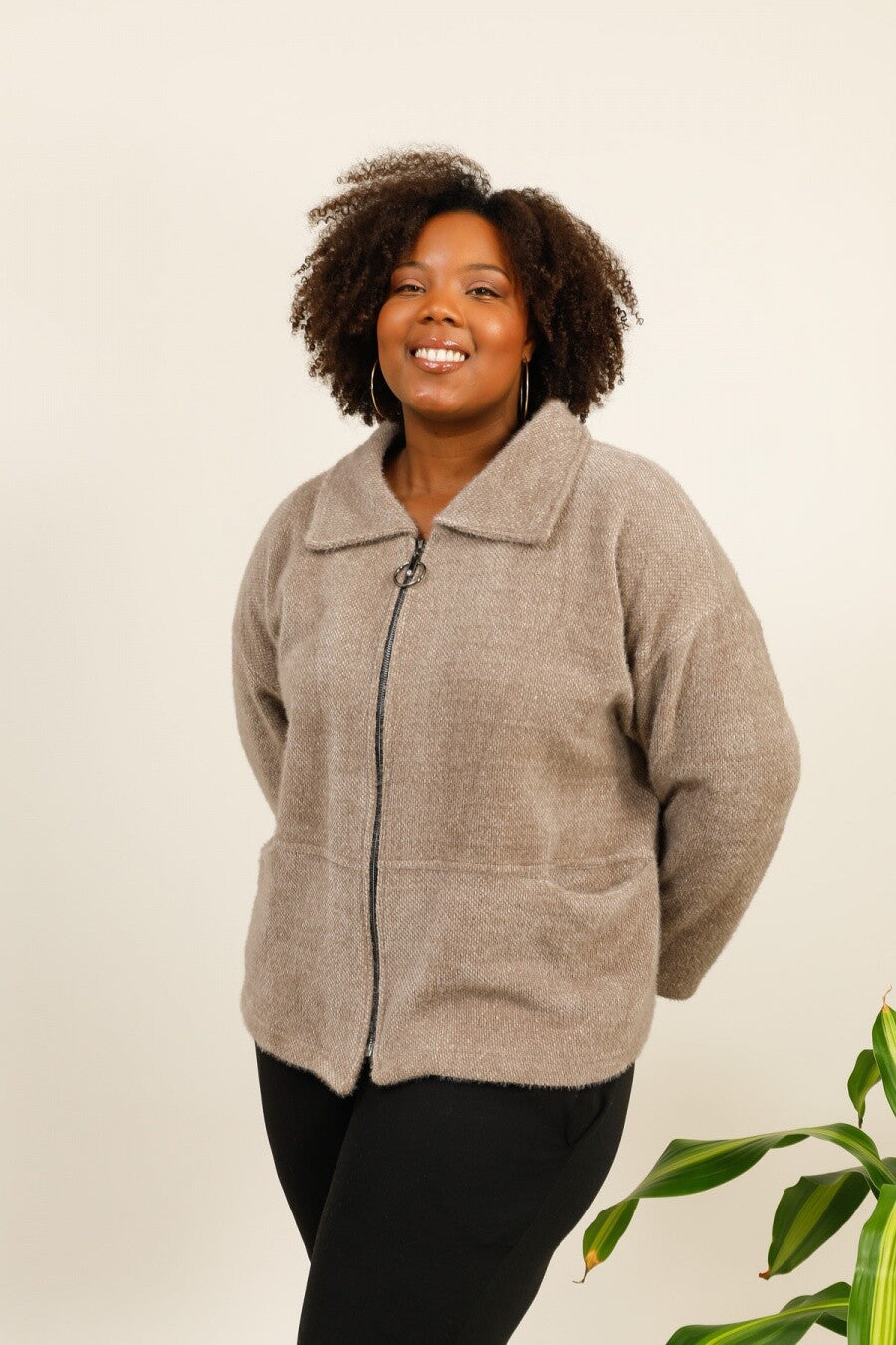 Plus size jacket i Stor Storlek