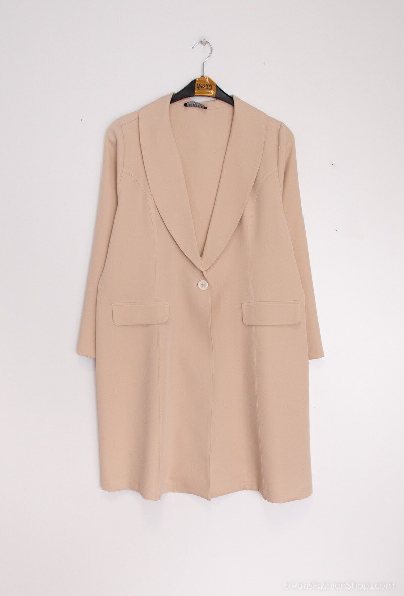 Lång Kavaj i Stor Storlek