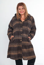 Plus Size Jacka med Huva