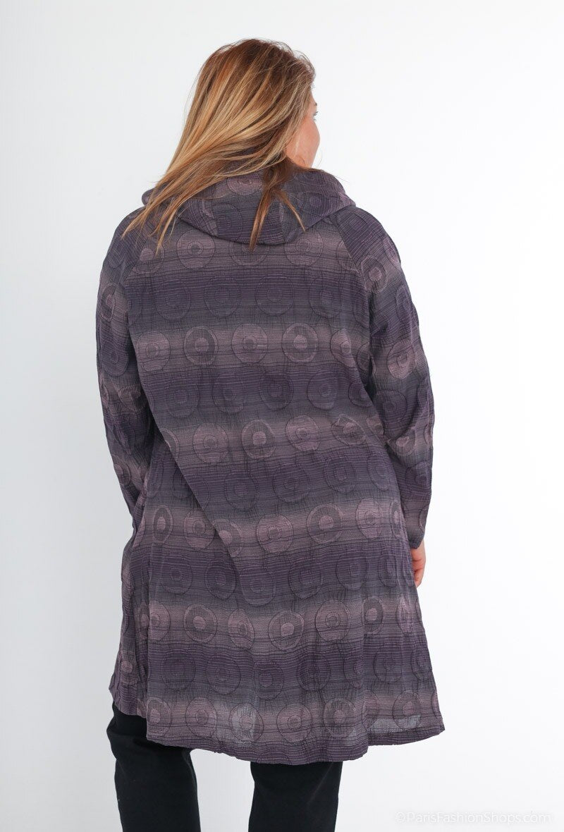 Plus Size Jacka med Huva