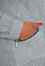 Plus Size Mid-length Jacka med Huva