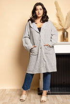 Plus Size Medellång Jacka