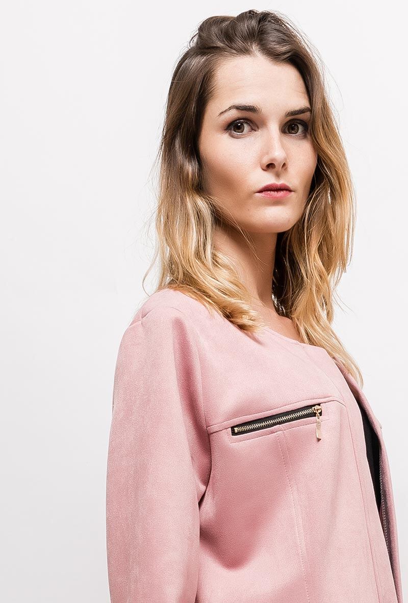 Plus Size Öppen Jacka