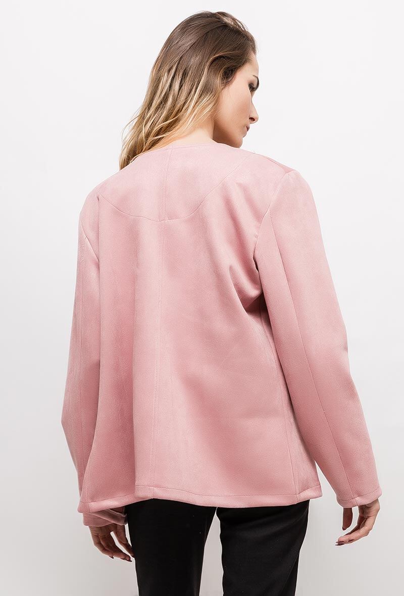 Plus Size Öppen Jacka