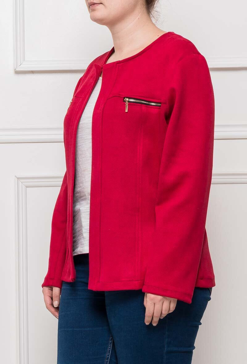 Plus Size Öppen Jacka