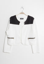 Plus Size Bicolour stretch jacket