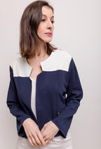 Plus Size Bicolour Stretch Jacket