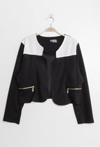 Plus Size Bicolour Stretch Jacket